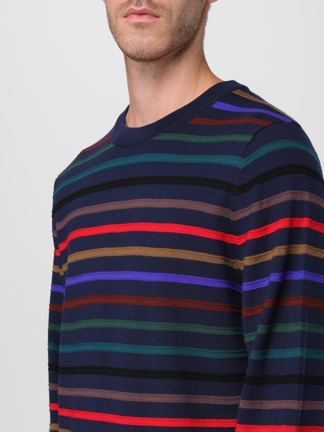 PS PAUL SMITH SWEATER: Sweater men Ps Paul Smith, Blue - Img 3