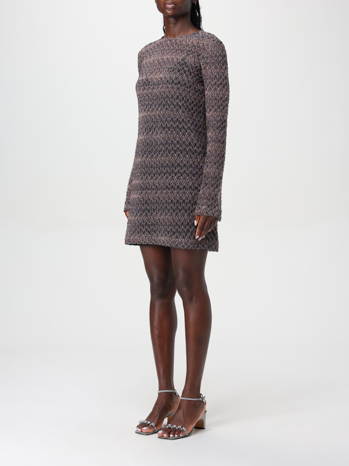 MISSONI DRESS: Missoni zigzag dress, Black - Img 3