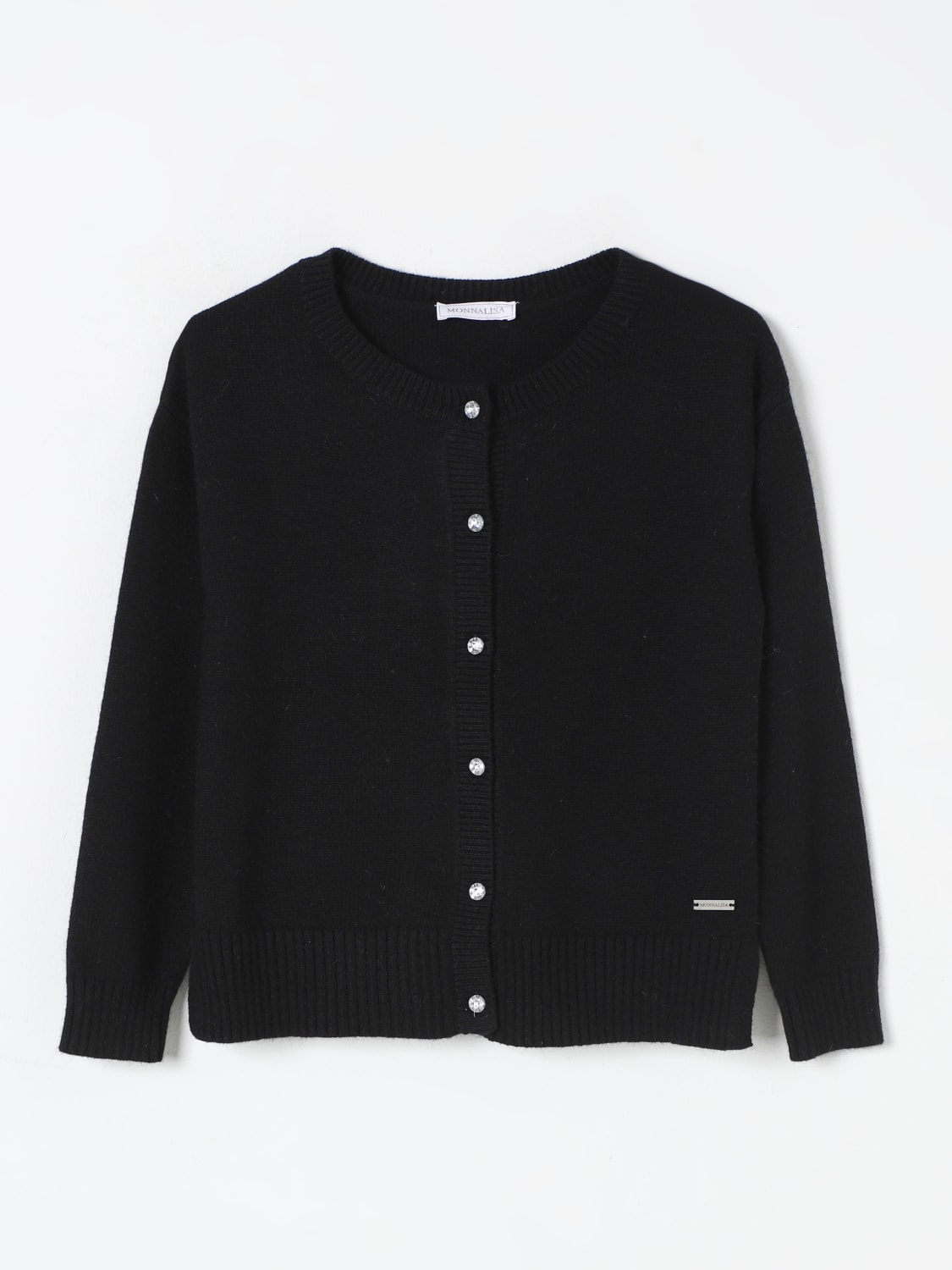 MONNALISA SWEATER: Sweater kids Monnalisa, Black - Img 1