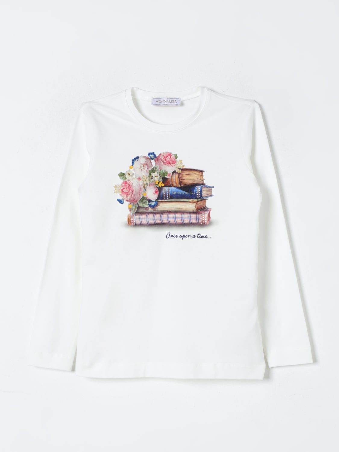 MONNALISA T-SHIRT: T-shirt Monnalisa in cotone con stampa , Bianco - Img 1