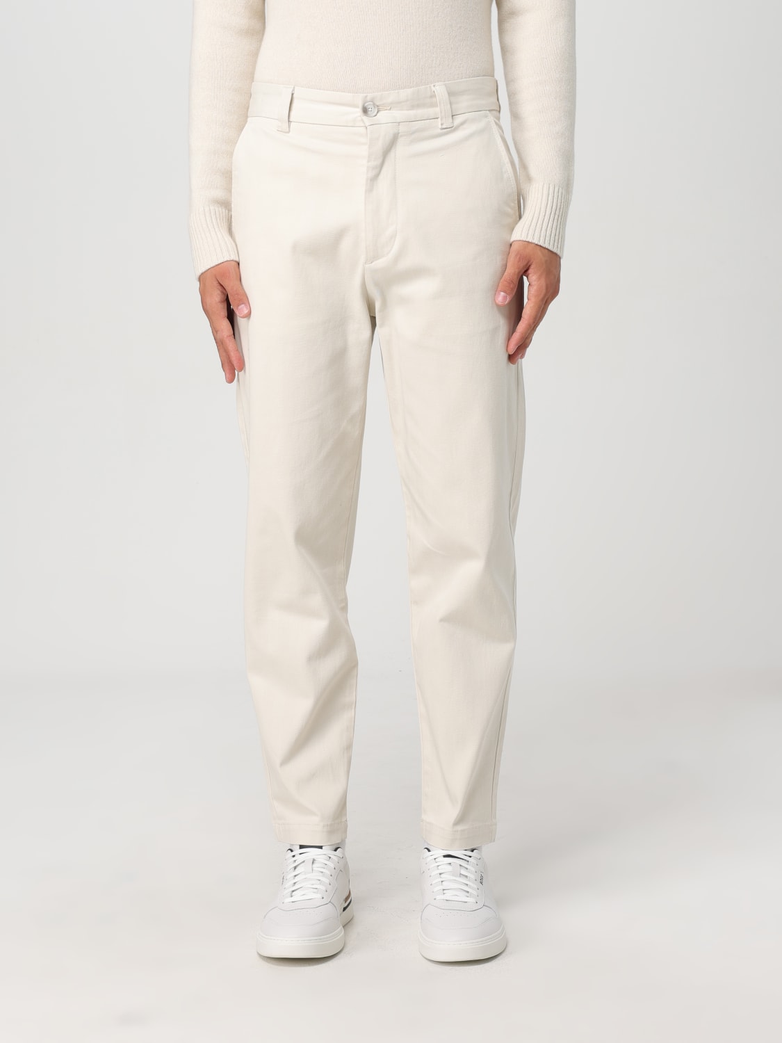 BOSS PANTS: Pants men Boss, Yellow Cream - Img 1