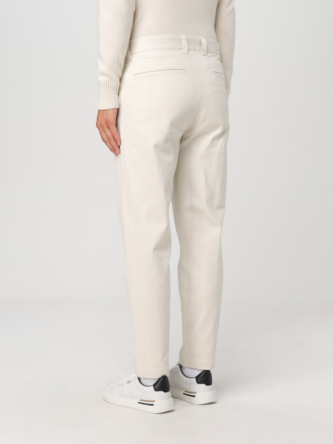 BOSS PANTS: Pants men Boss, Yellow Cream - Img 3