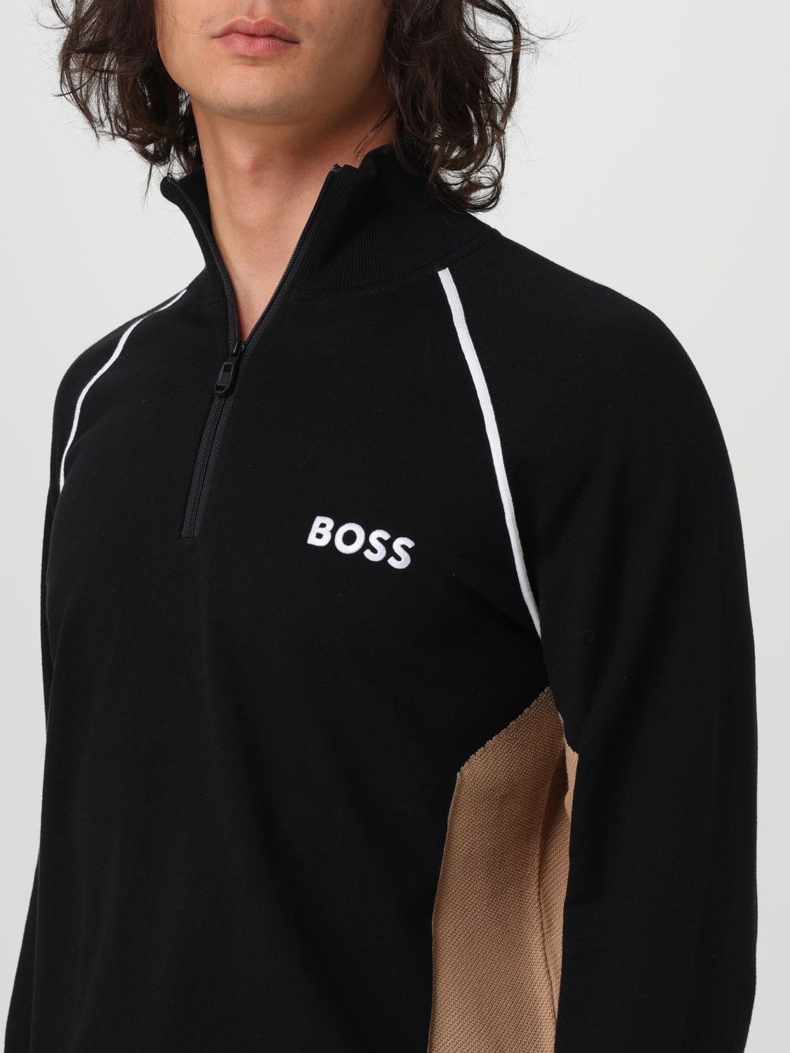 BOSS SWEATSHIRT: Sweatshirt herren Boss, Schwarz - Img 3