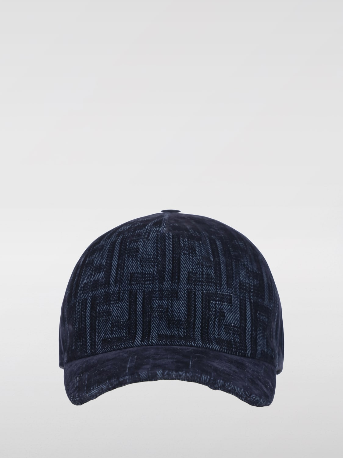 Giglio Cappello FF Fendi in denim jacquard