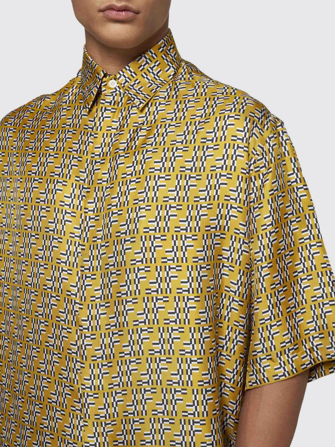 FENDI SHIRT: Shirt men Fendi, Yellow - Img 3