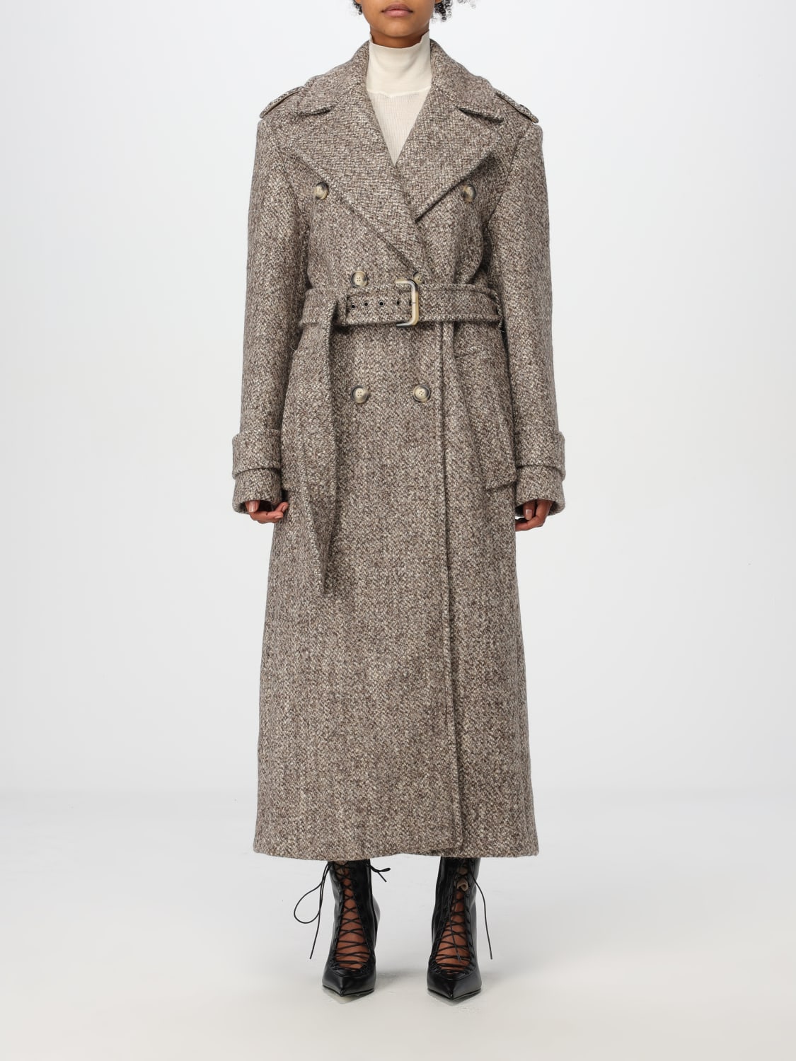 コート SPORTMAX COAT (2422016042600 001) SPORTMAX: Coat woman - Sand | Sportmax coat 2422016042600