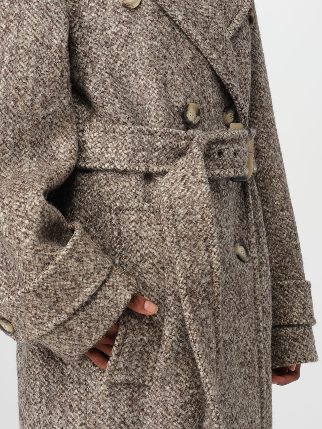 コート SPORTMAX COAT (2422016042600 001) SPORTMAX: Coat woman - Sand | Sportmax coat 2422016042600