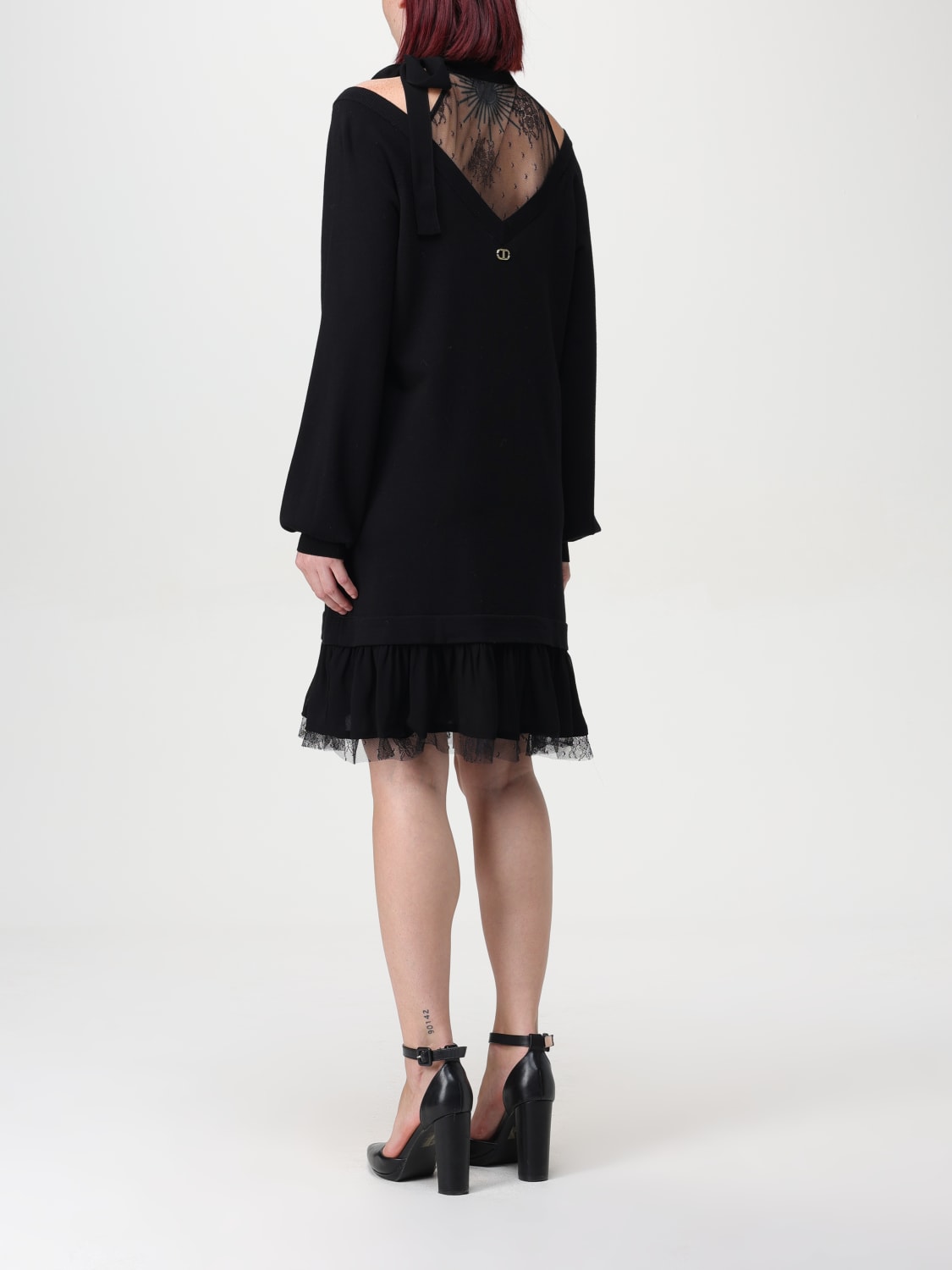 TWINSET DRESS: Dress woman Twinset, Black - Img 2