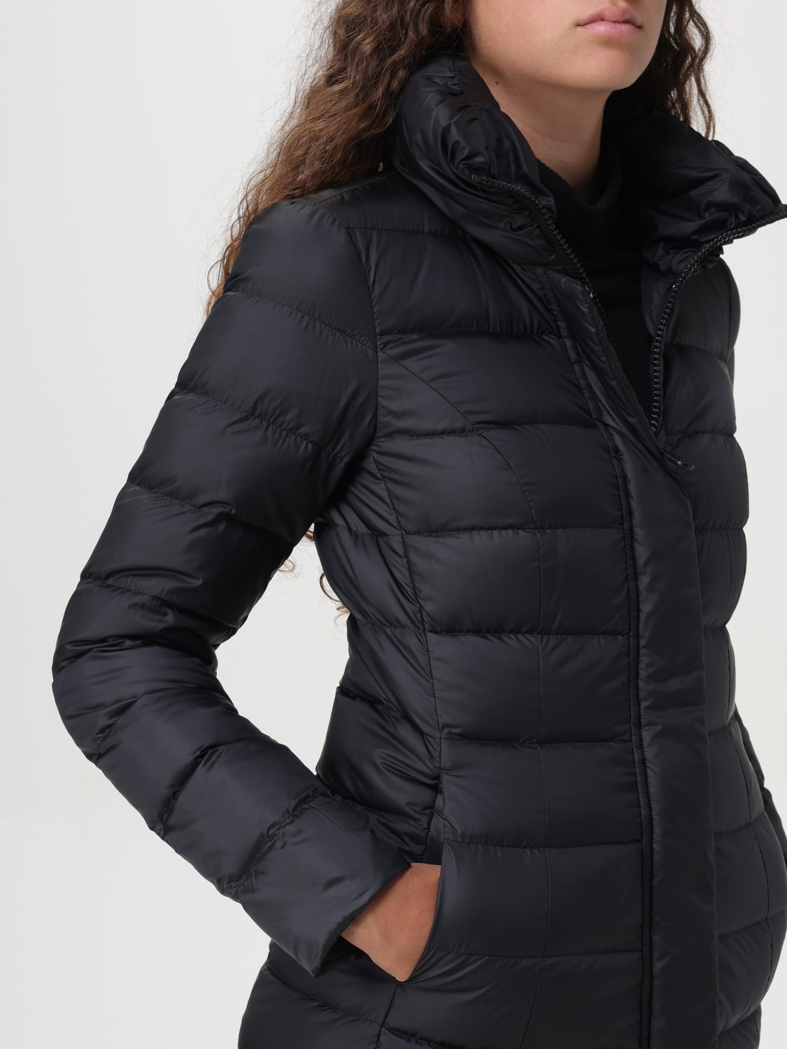 PEUTEREY JACKET: Peuterey quilted nylon down jacket, Black - Img 4