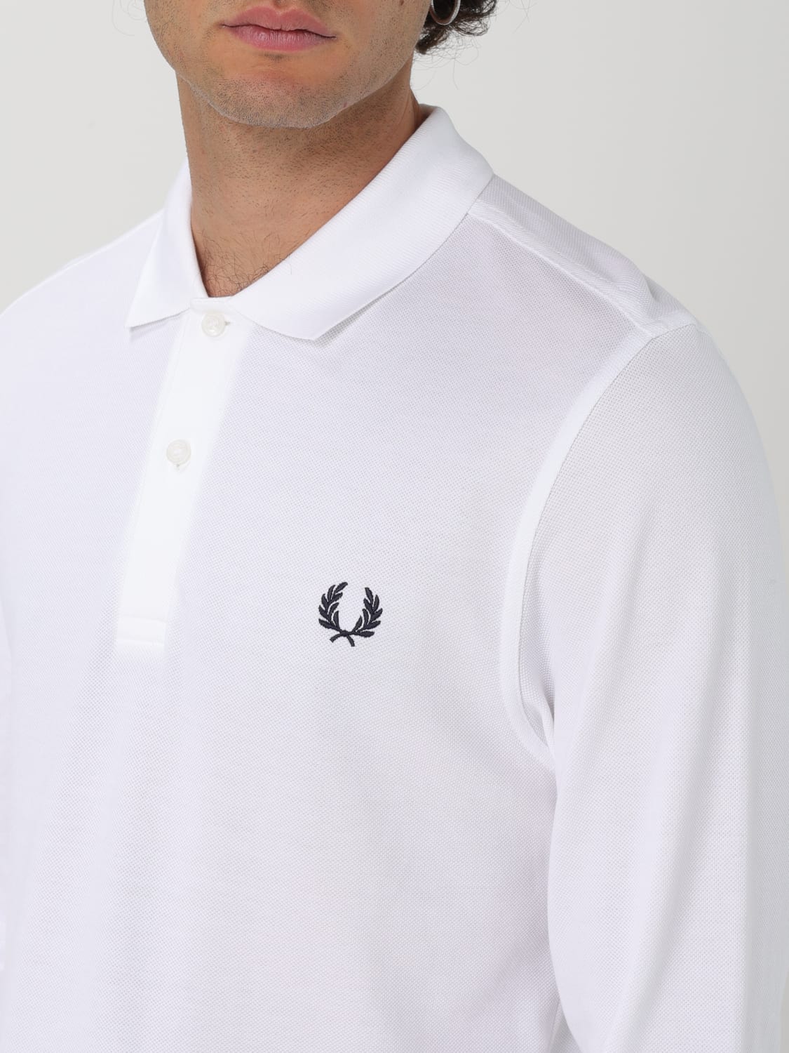 FRED PERRY POLO SHIRT: T-shirt men Fred Perry, White - Img 3