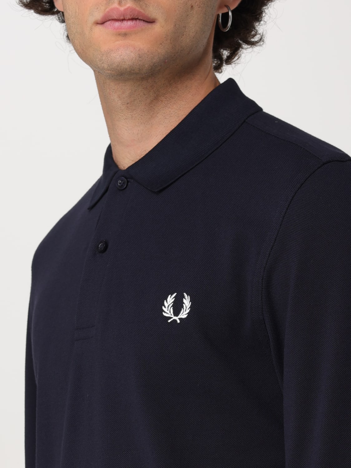 FRED PERRY POLO SHIRT: T-shirt men Fred Perry, Blue - Img 3