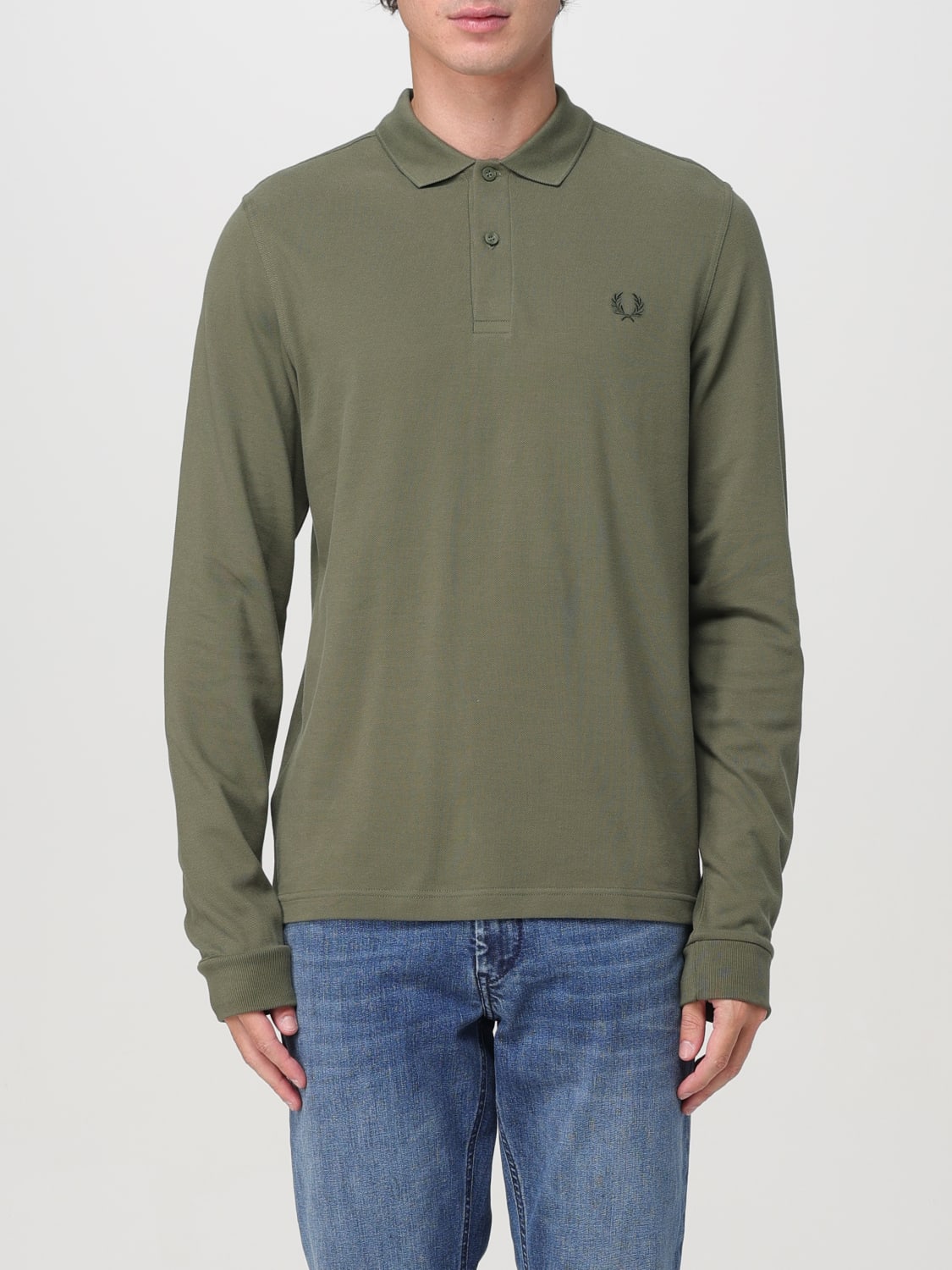 FRED PERRY 폴로 셔츠: 티셔츠 남성 Fred Perry, 그린 - Img 1