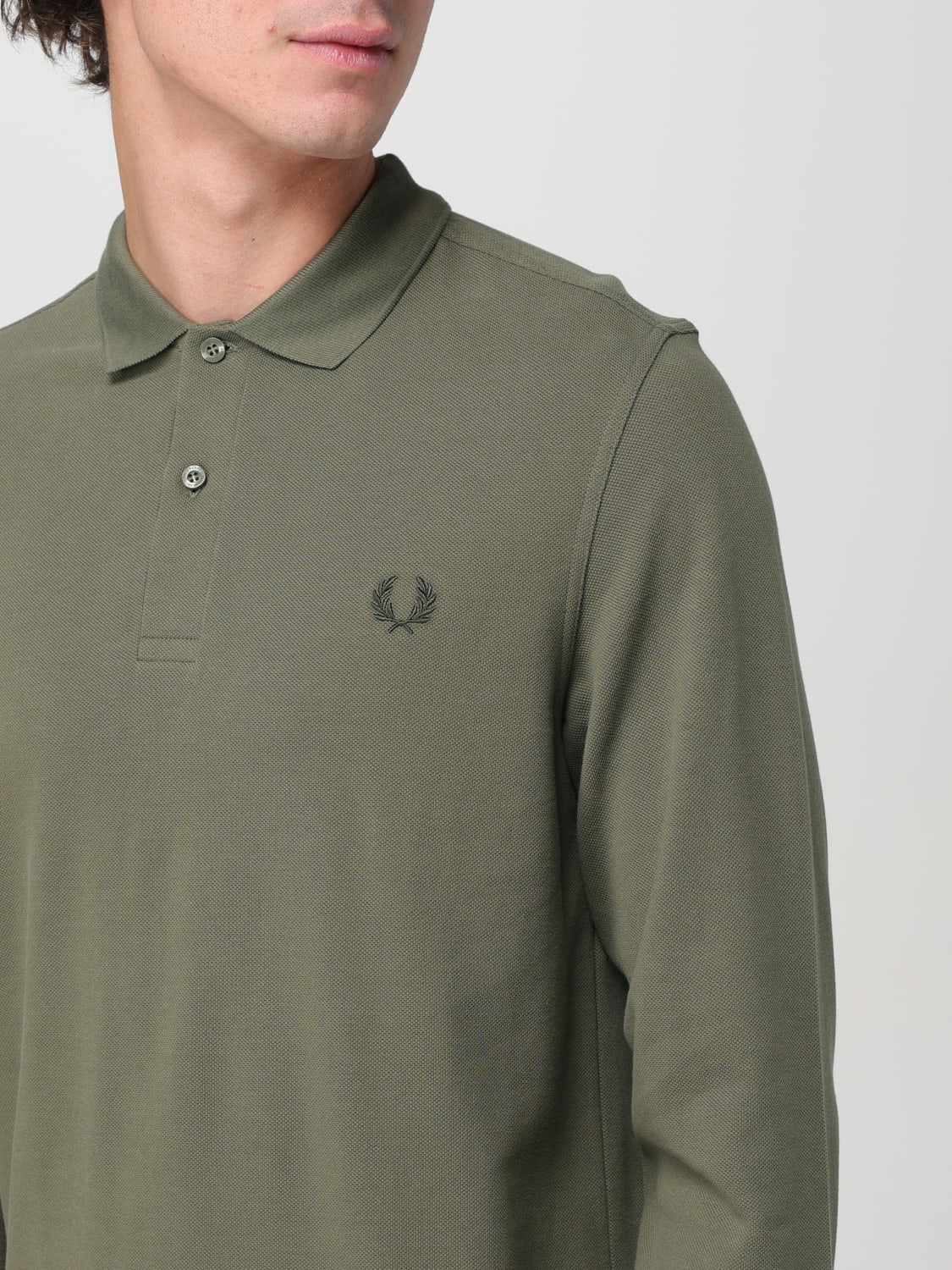 FRED PERRY 폴로 셔츠: 티셔츠 남성 Fred Perry, 그린 - Img 3