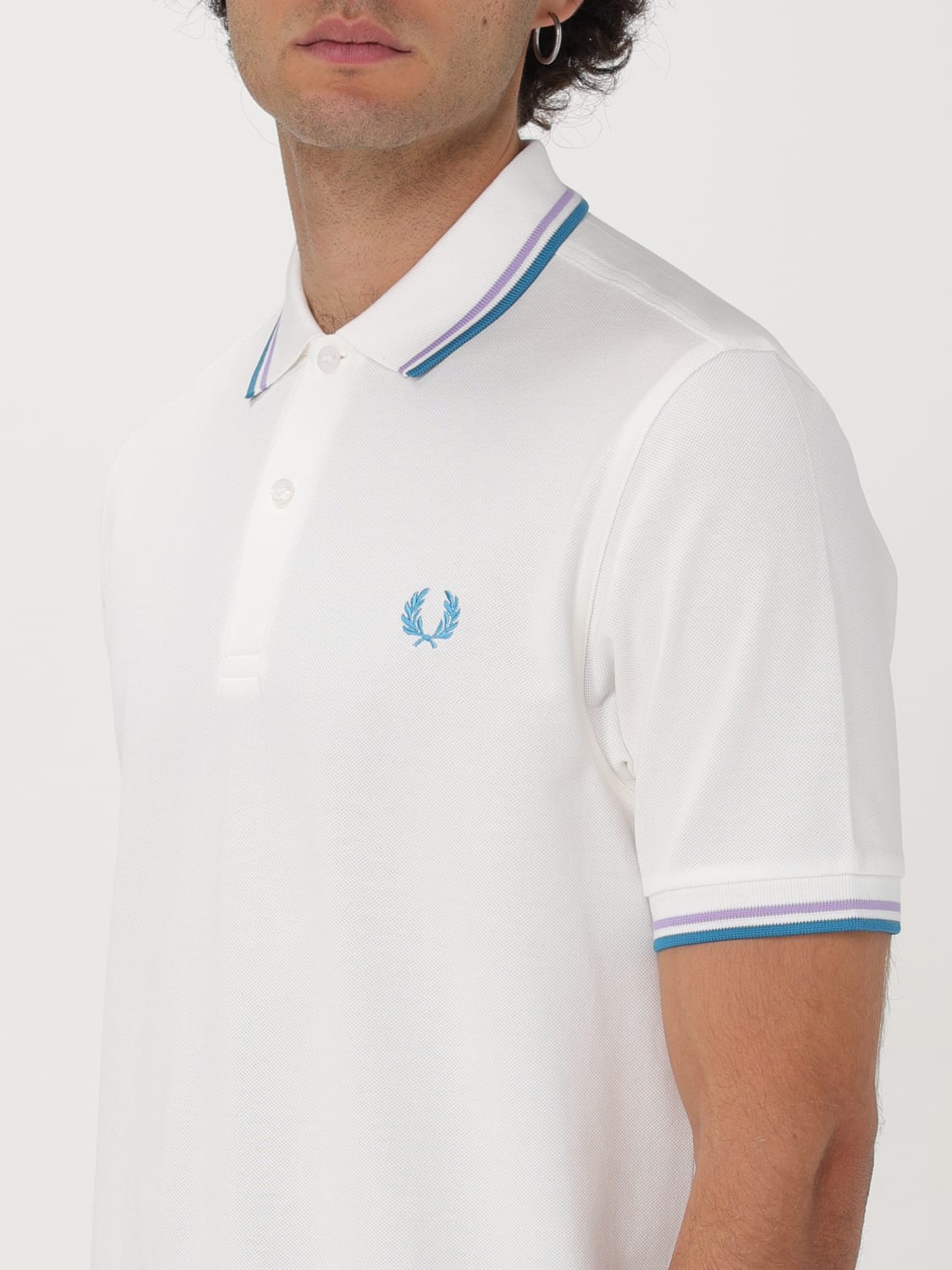 FRED PERRY POLO: T-shirt homme Fred Perry, Blanc - Img 3