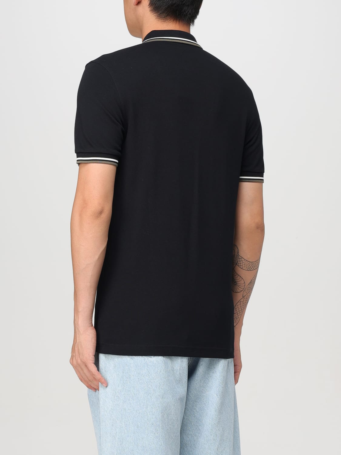 FRED PERRY POLO SHIRT: T-shirt men Fred Perry, Black - Img 2