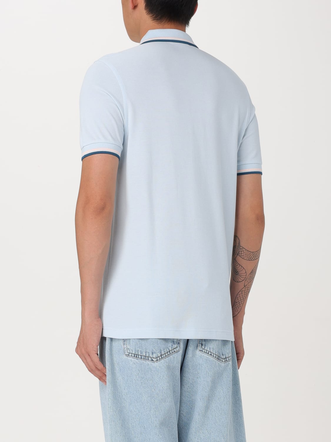 FRED PERRY POLO SHIRT: T-shirt men Fred Perry, Blue - Img 2