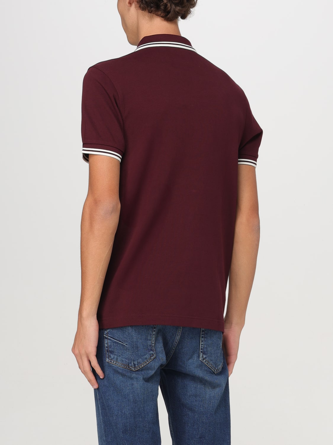 FRED PERRY POLO SHIRT: T-shirt men Fred Perry, Burgundy - Img 2