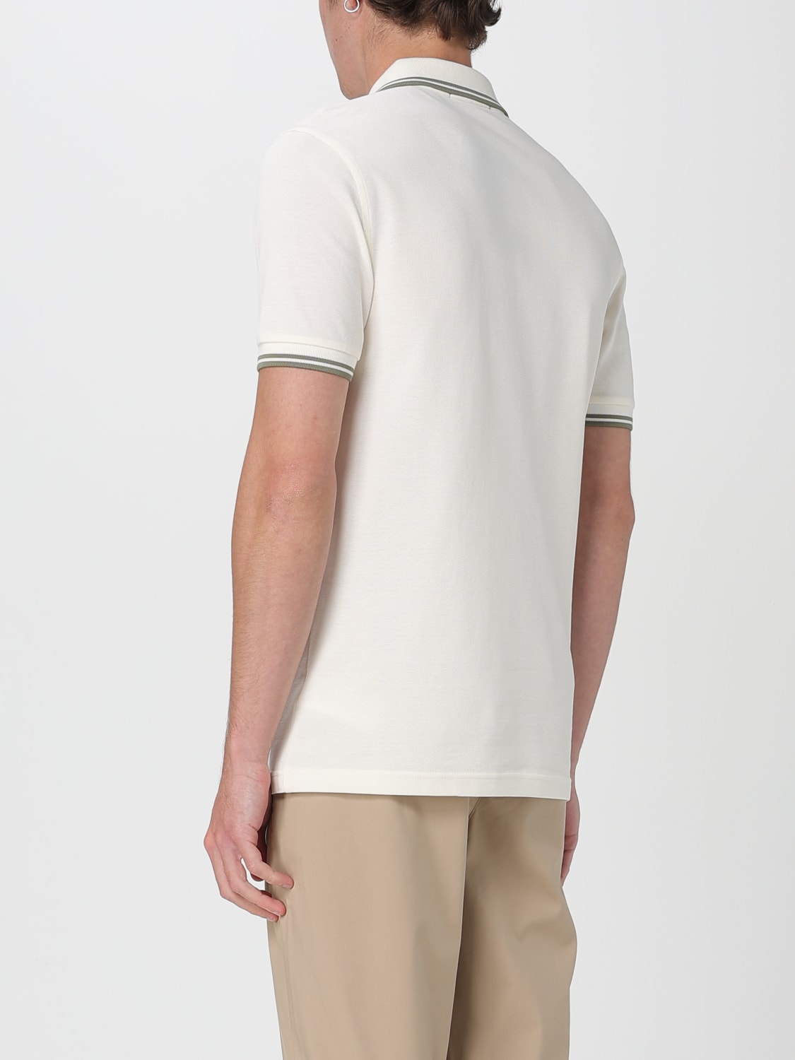 FRED PERRY POLO: Polo Fred Perry in piquet di cotone , Sabbia - Img 2