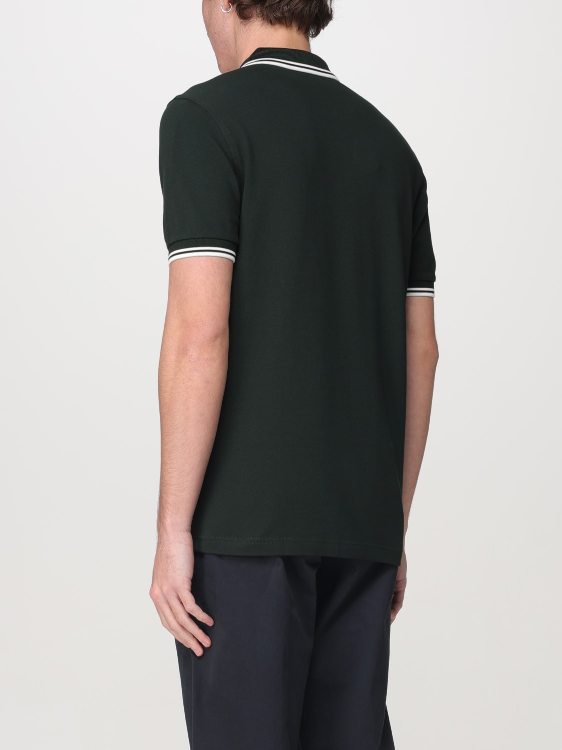 FRED PERRY POLO SHIRT: T-shirt men Fred Perry, Bottle Green - Img 2