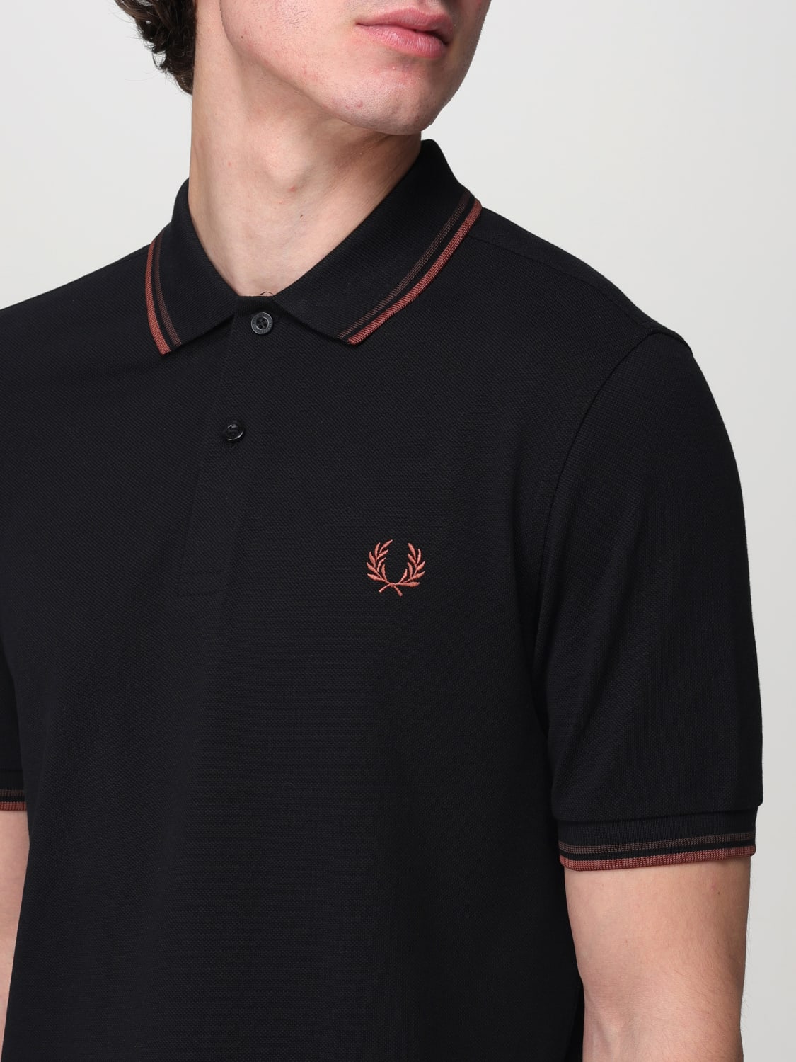 FRED PERRY POLO SHIRT: T-shirt men Fred Perry, Black 1 - Img 3
