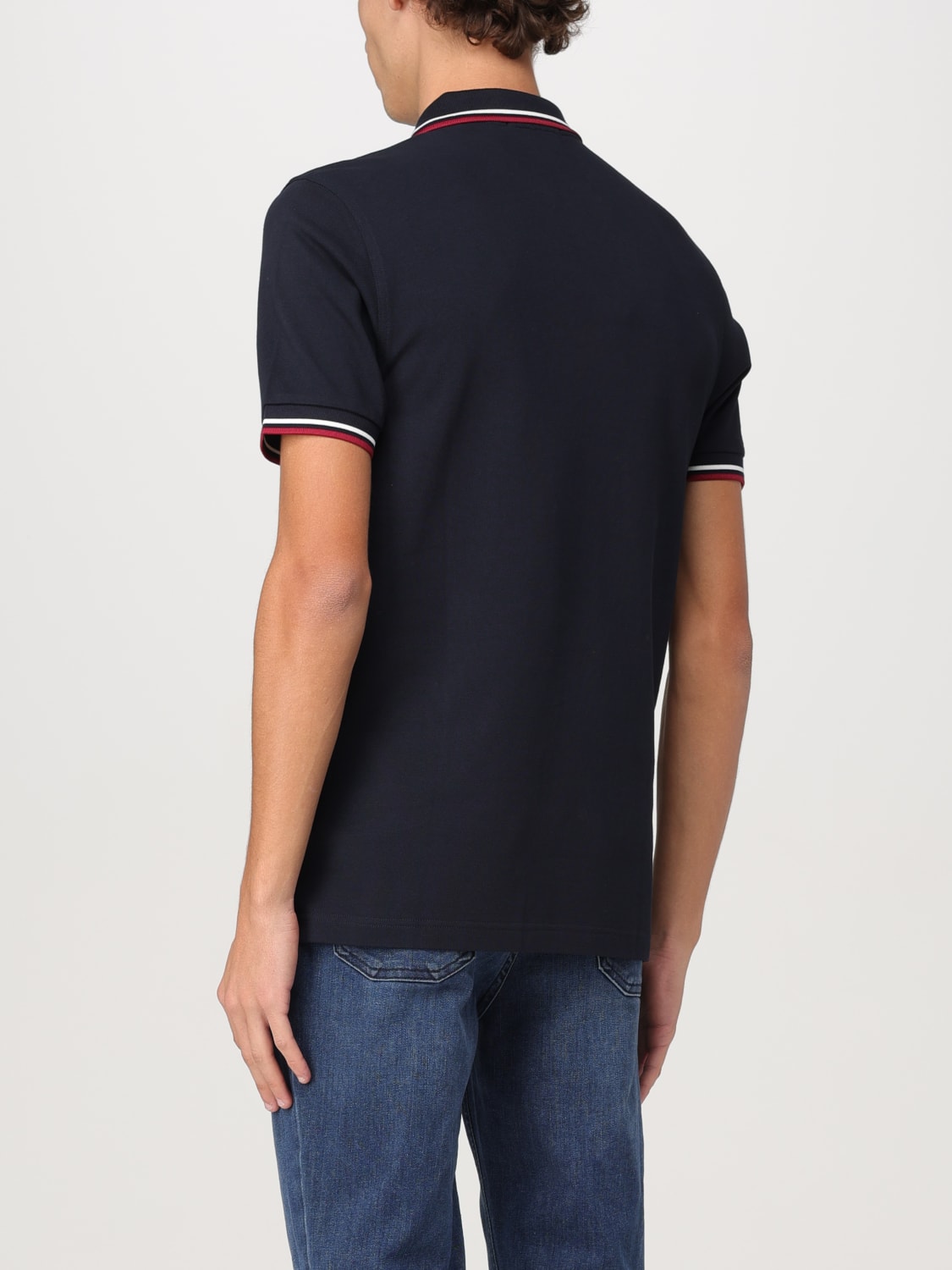 FRED PERRY POLO: Polo Fred Perry in piquet di cotone , Blue 1 - Img 2