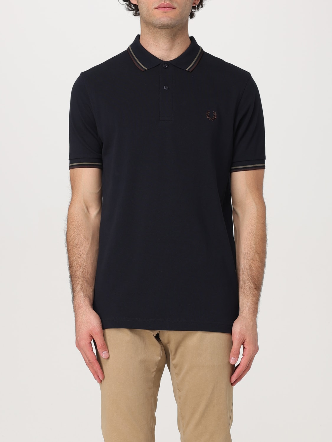 FRED PERRY POLO SHIRT: T-shirt men Fred Perry, Blue 2 - Img 1