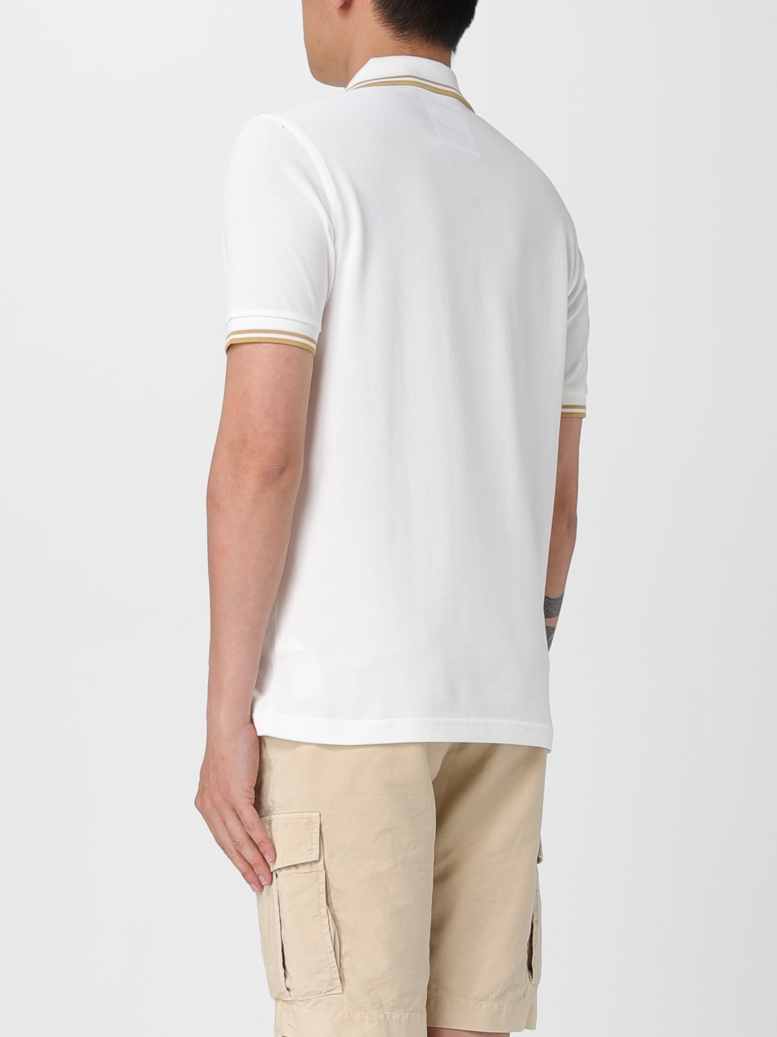 FRED PERRY POLO SHIRT: T-shirt men Fred Perry, Bianco 4 - Img 2
