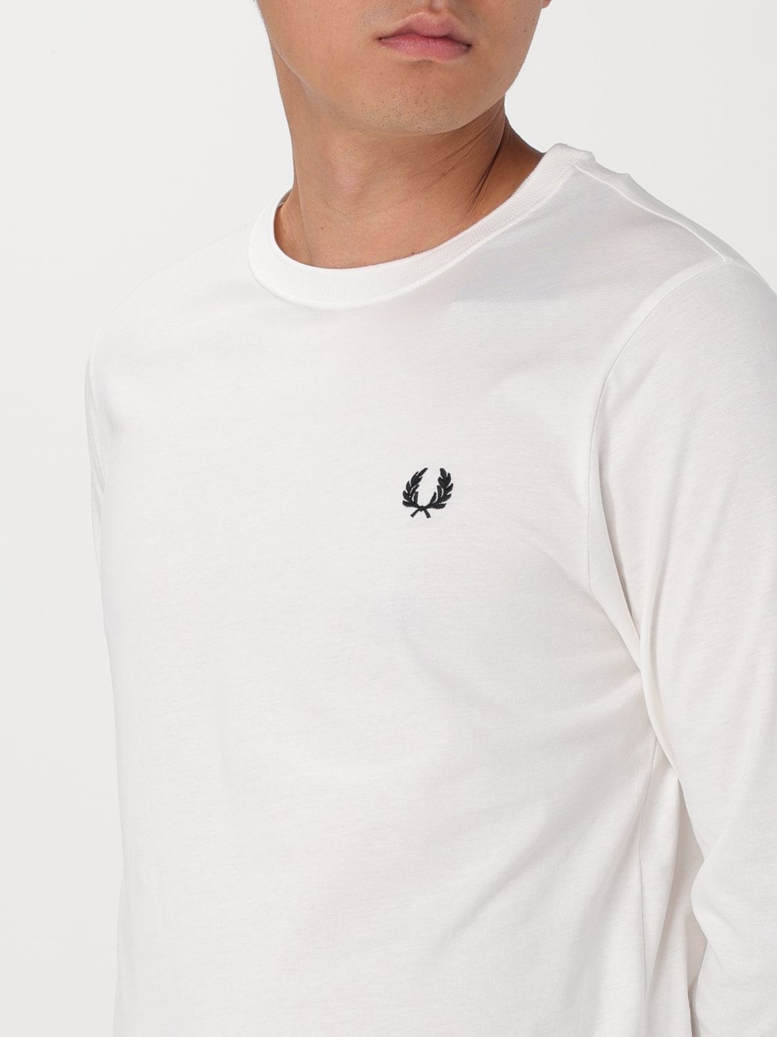 FRED PERRY T恤: T恤 男士 Fred Perry, 白色 - Img 3