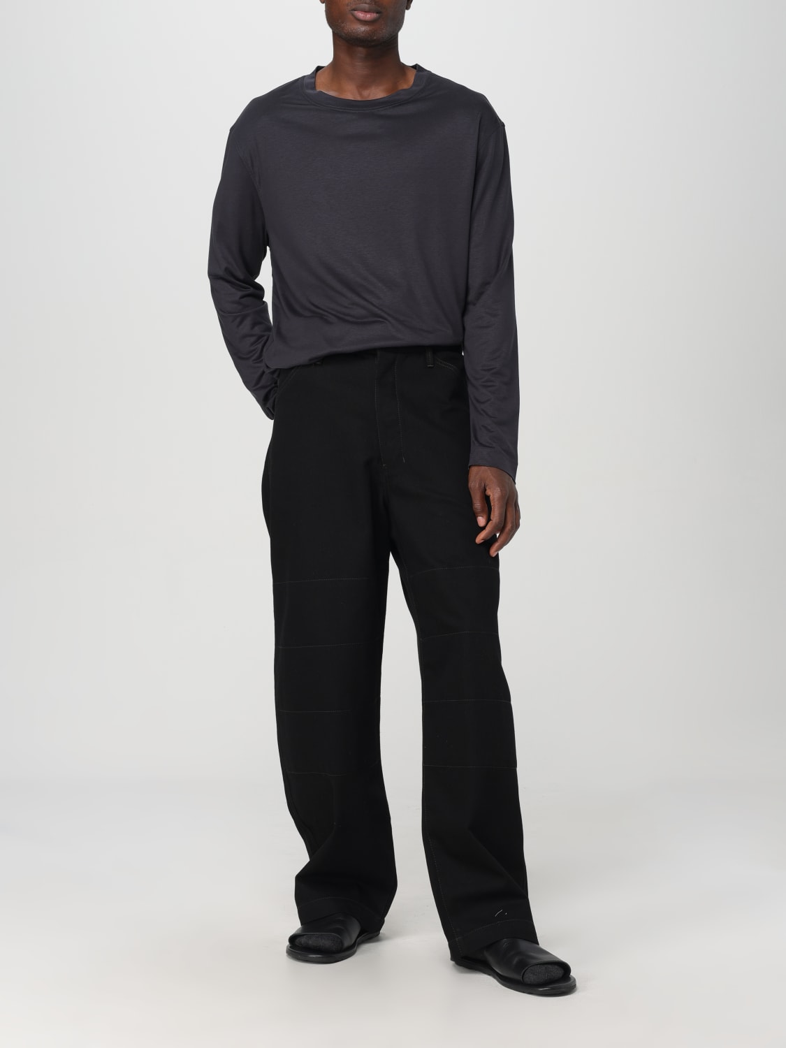 LEMAIRE SWEATER: Sweater men Lemaire, Black - Img 2