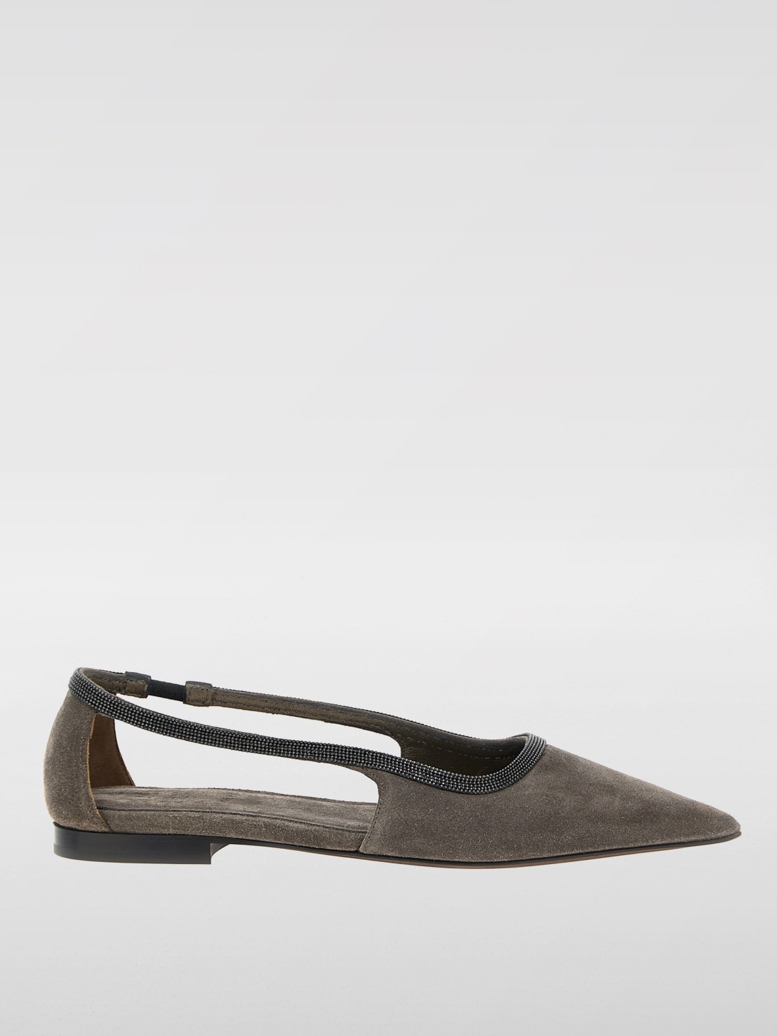 BRUNELLO CUCINELLI BALLET FLATS: Shoes woman Brunello Cucinelli, Grey - Img 1