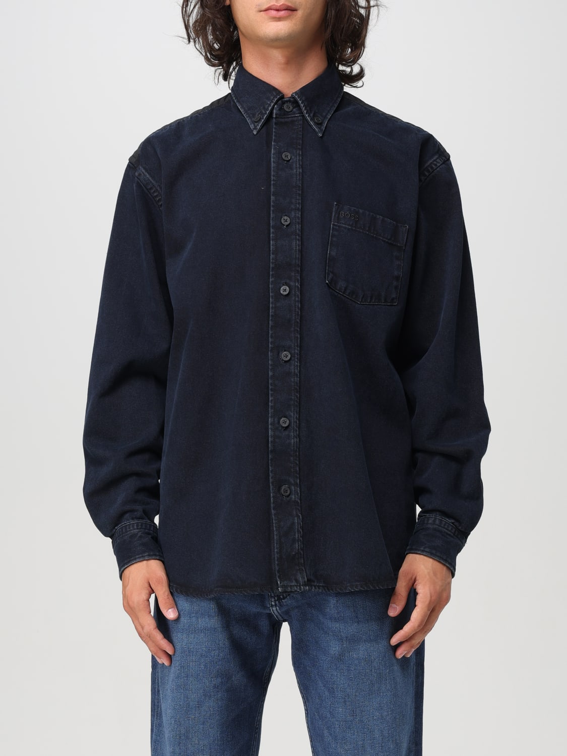 BOSS SHIRT: Shirt men Boss, Blue - Img 1