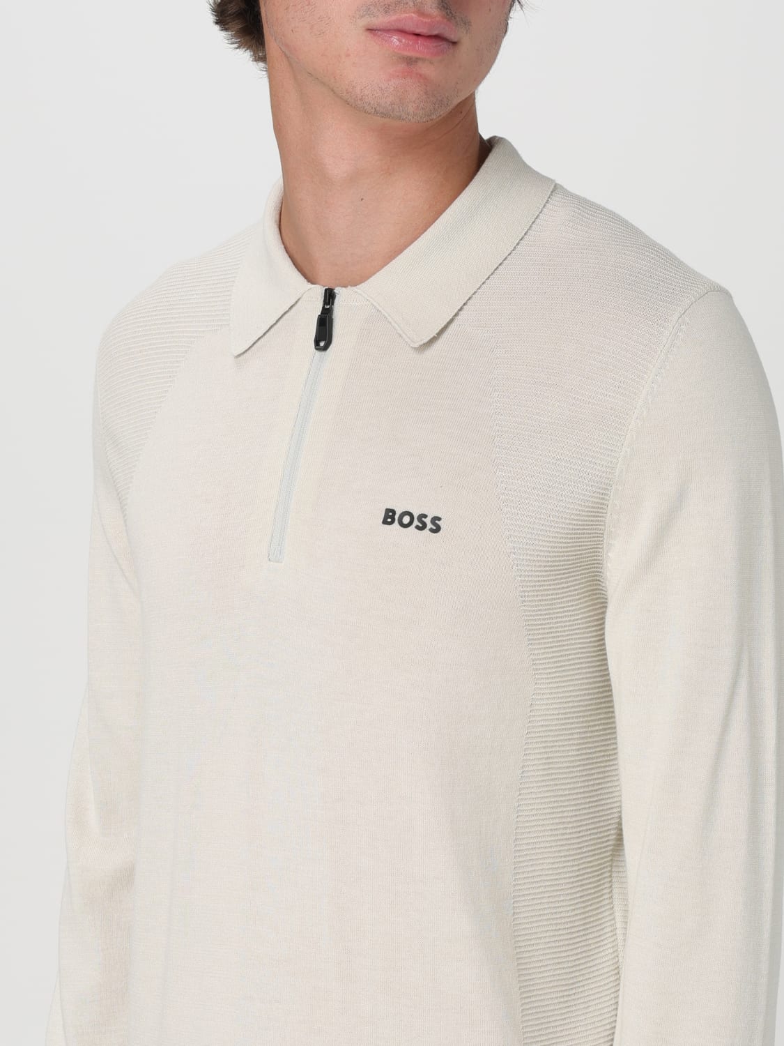 BOSS POLO SHIRT: Polo shirt men Boss, Beige - Img 4