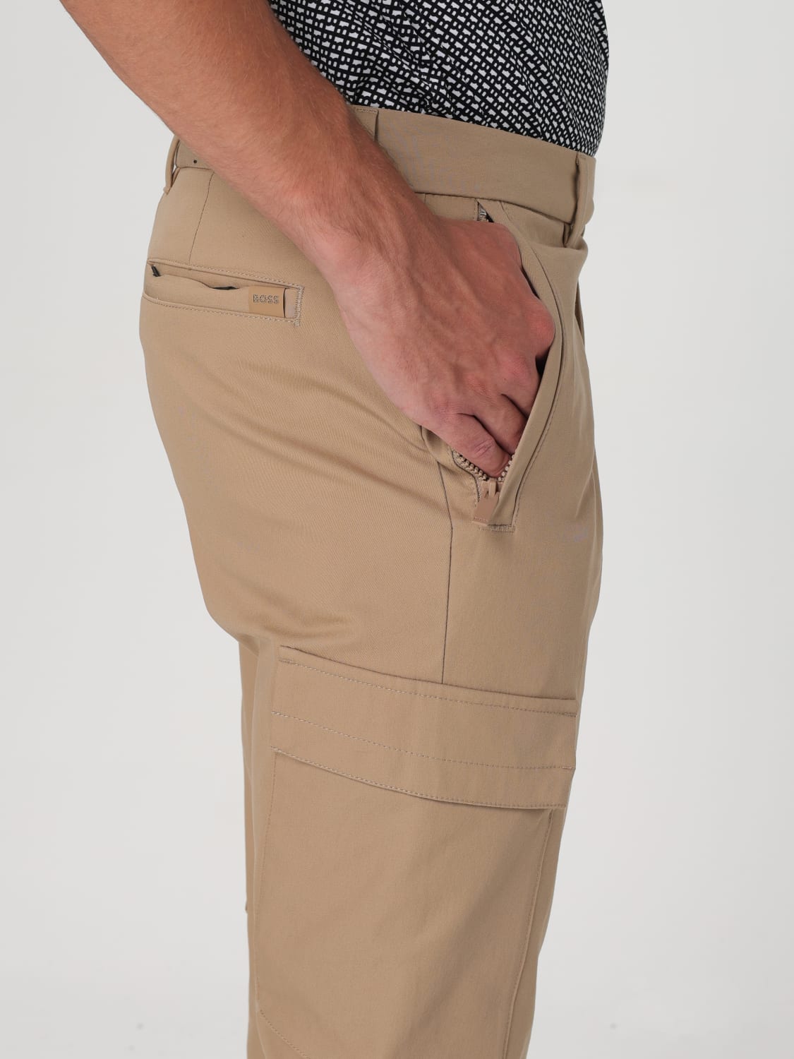 BOSS PANTS: Pants men Boss, Beige - Img 3