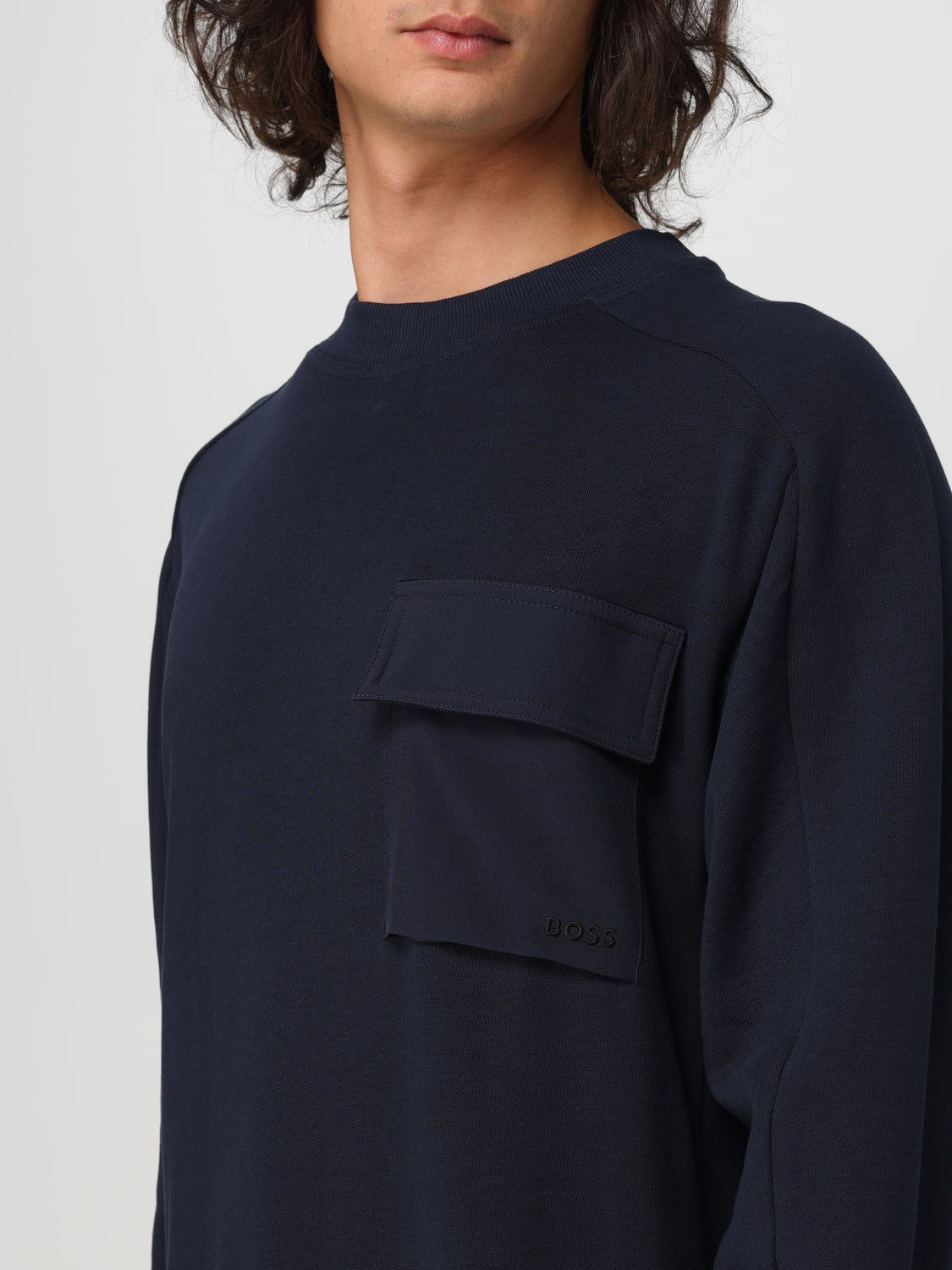 BOSS SWEATSHIRT: Sweatshirt herren Boss, Blau - Img 3