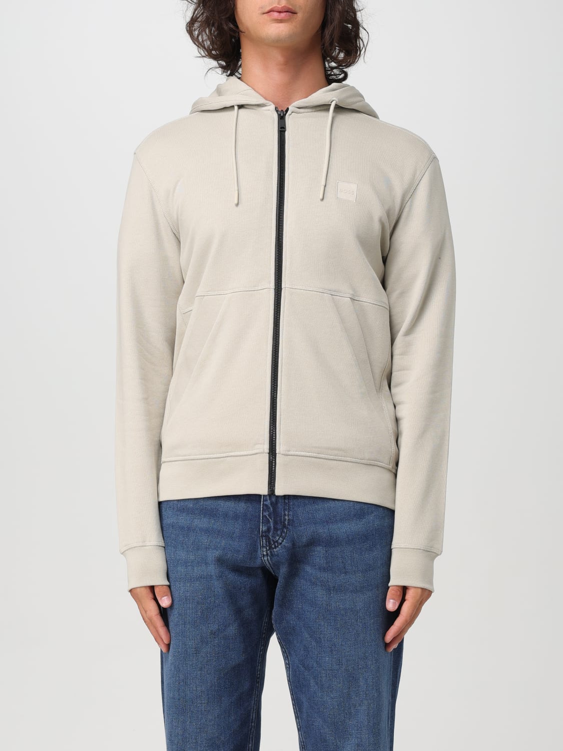 BOSS SWEATSHIRT: Sweatshirt men Boss, Beige - Img 1