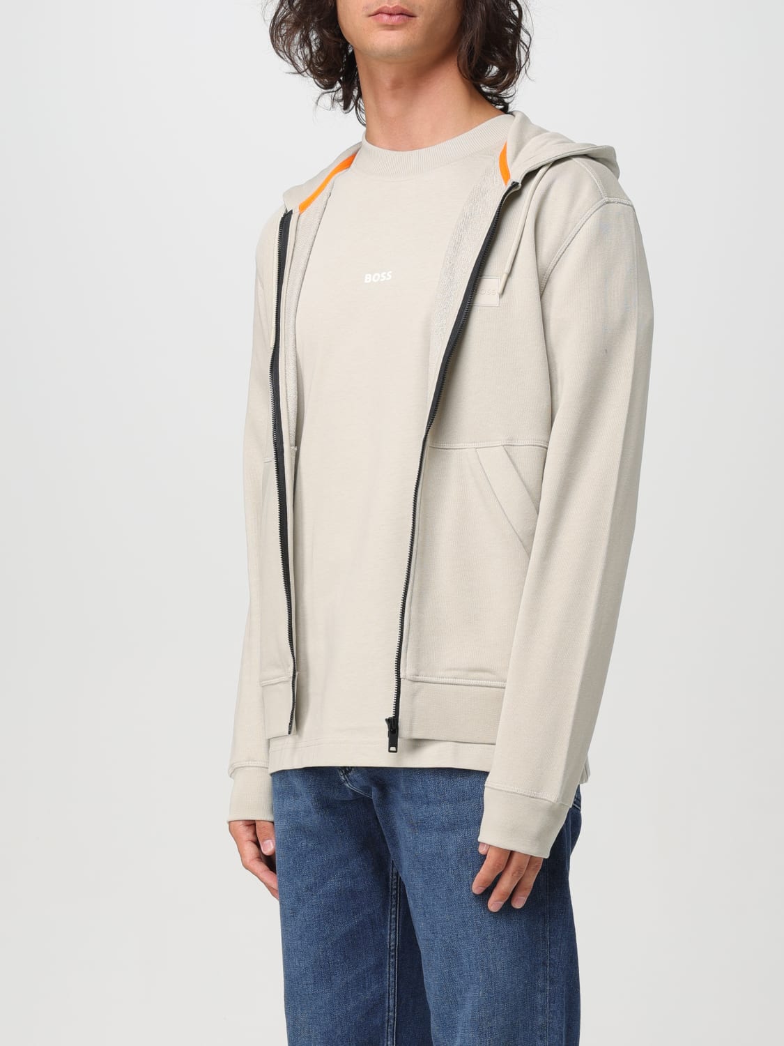 BOSS SWEATSHIRT: Sweatshirt men Boss, Beige - Img 3