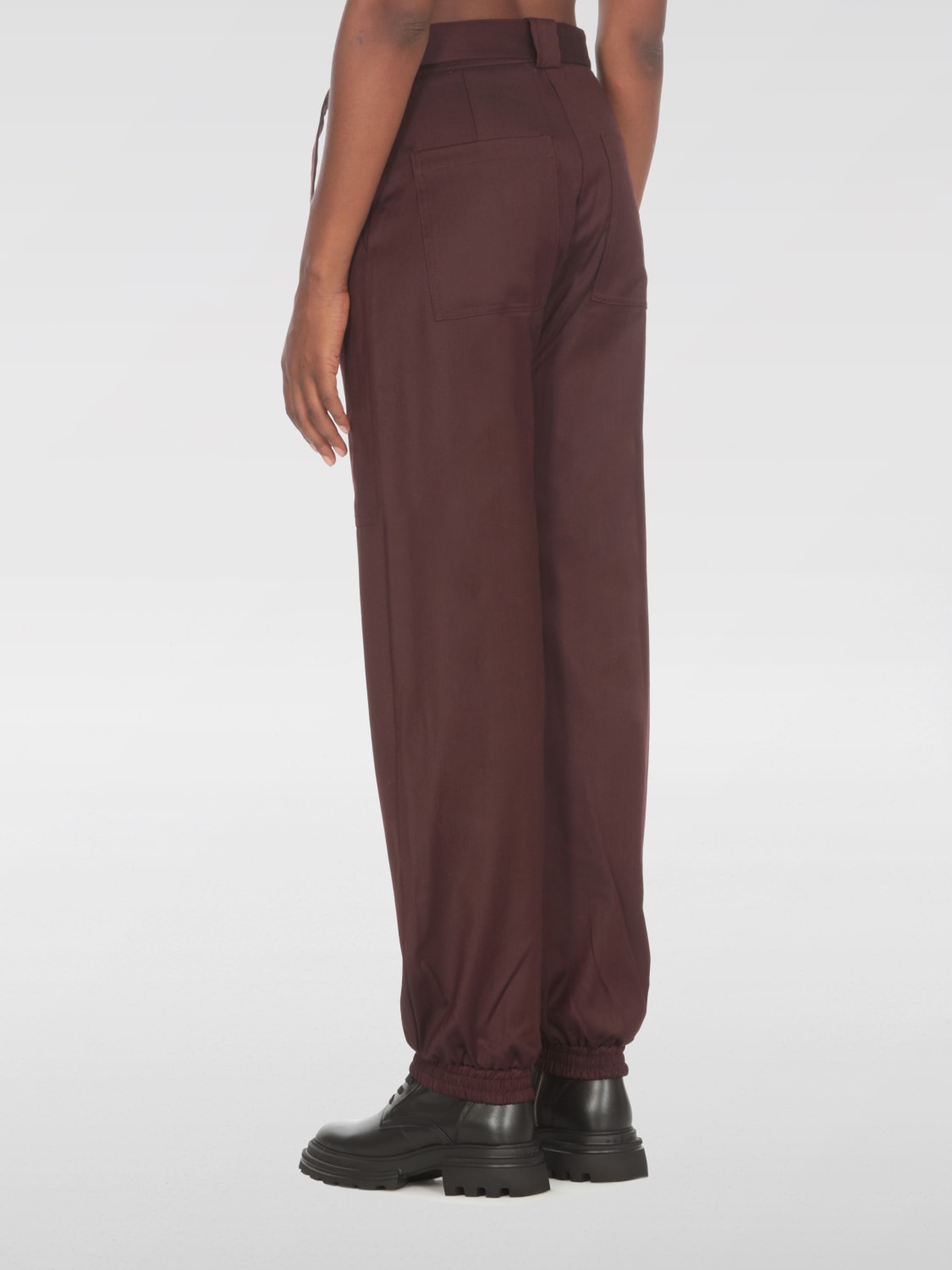 PINKO PANTS: Pants woman Pinko, Burgundy - Img 2