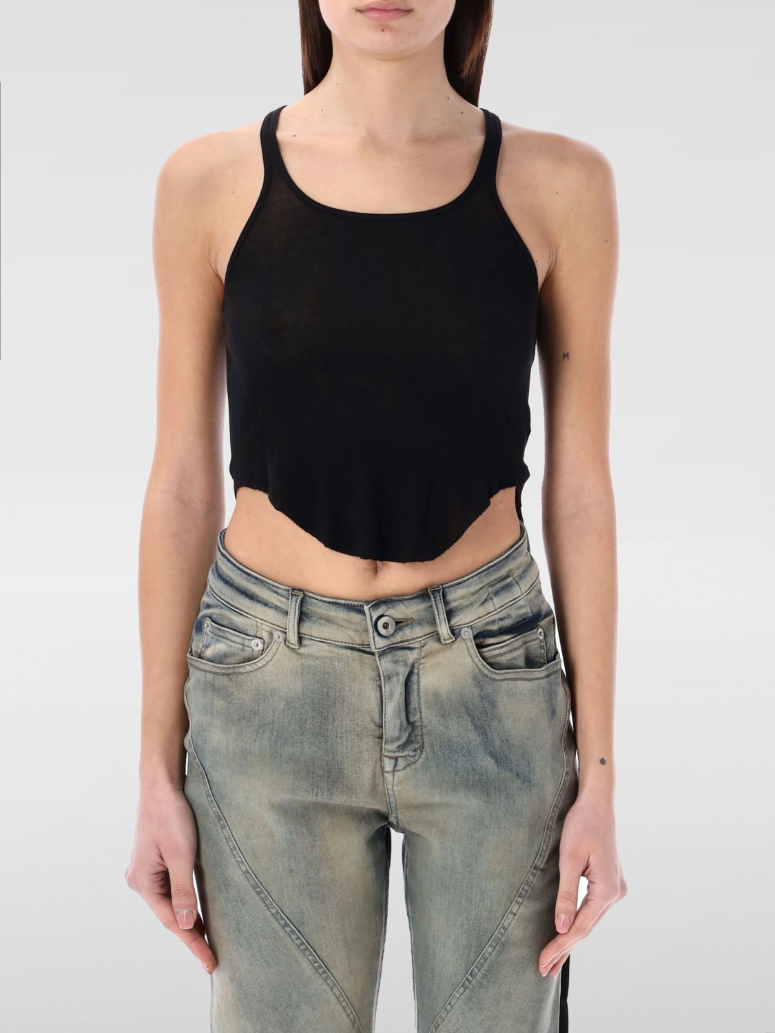 RICK OWENS DRKSHDW TOP: Top woman Drkshdw, Black - Img 1