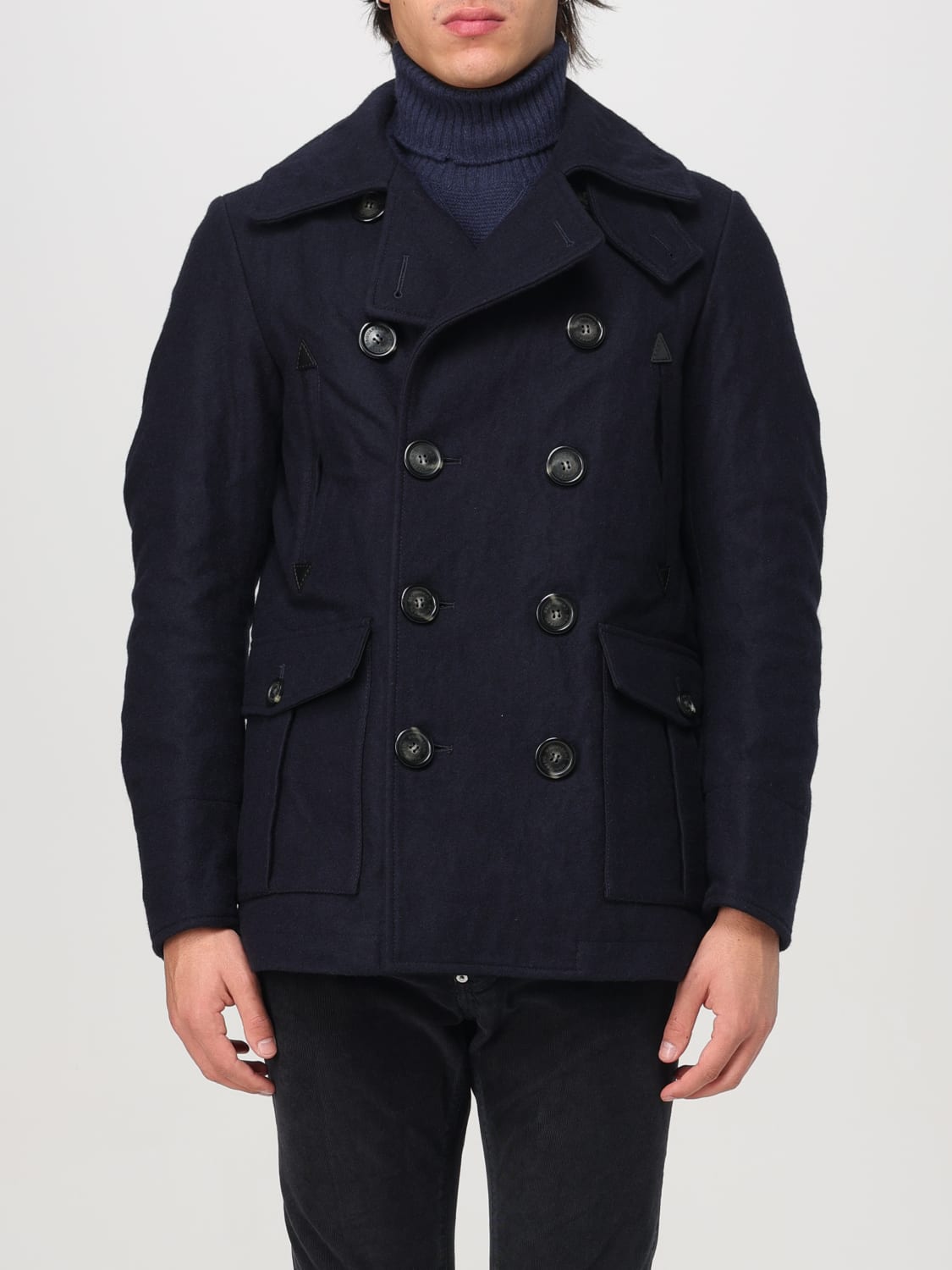 Giglio Cappotto doppiopetto Dsquared2 in nylon