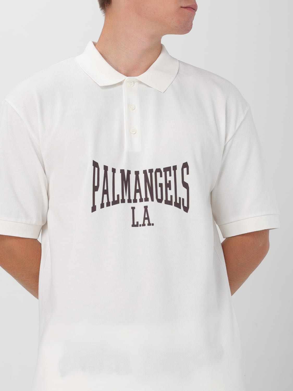 PALM ANGELS POLO SHIRT: Polo shirt men Palm Angels, White - Img 5