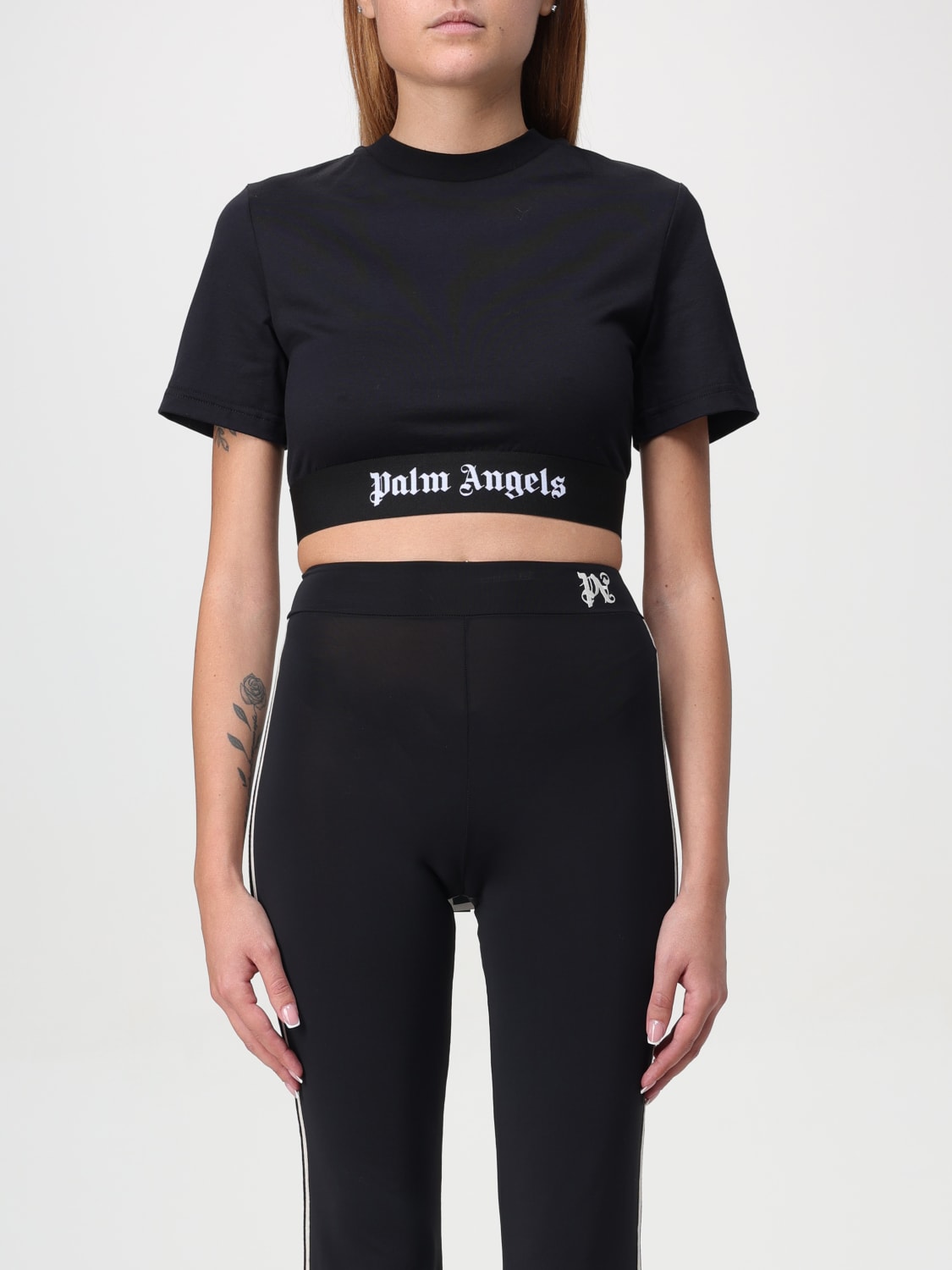 PALM ANGELS CAMISETA: Camiseta mujer Palm Angels, Negro - Img 1