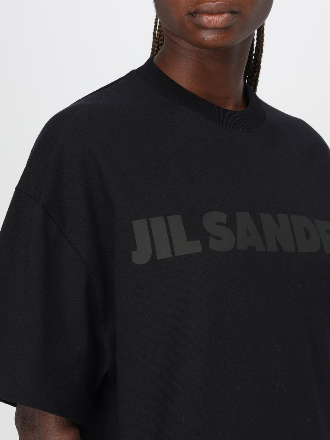 JIL SANDER: T-shirt woman - Black | Jil Sander t-shirt
