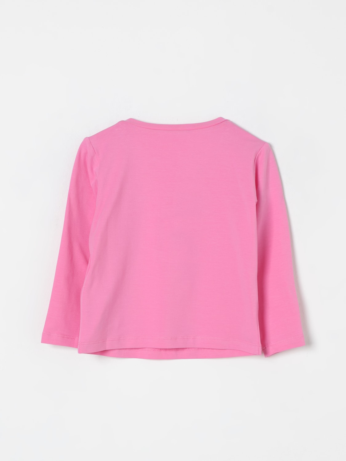 LIU JO T-SHIRT: T-shirt Liu Jo in cotone con logo di strass, Rosa - Img 2