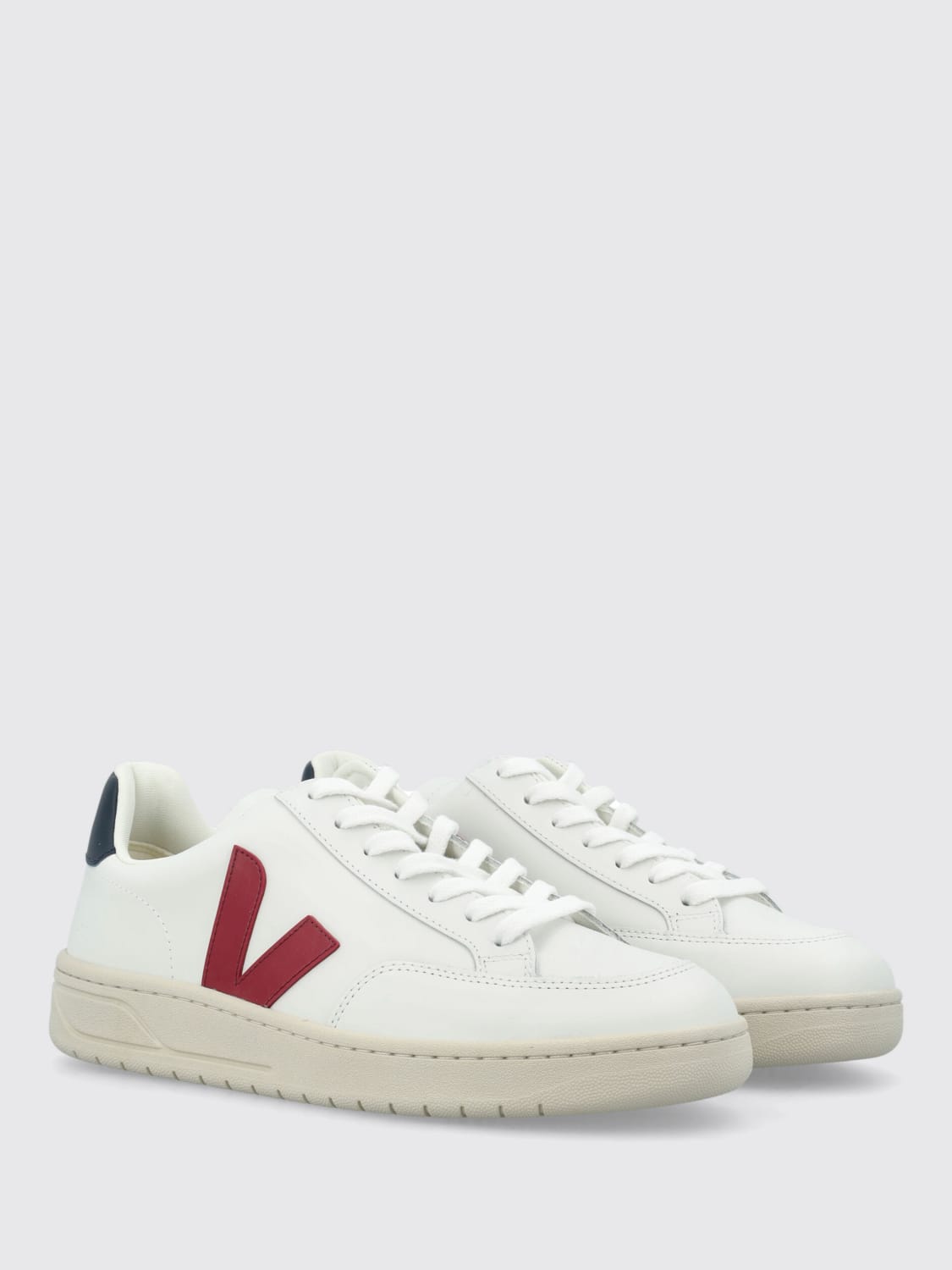 VEJA SNEAKERS: Sneakers V-12 Veja in pelle , Bianco - Img 2