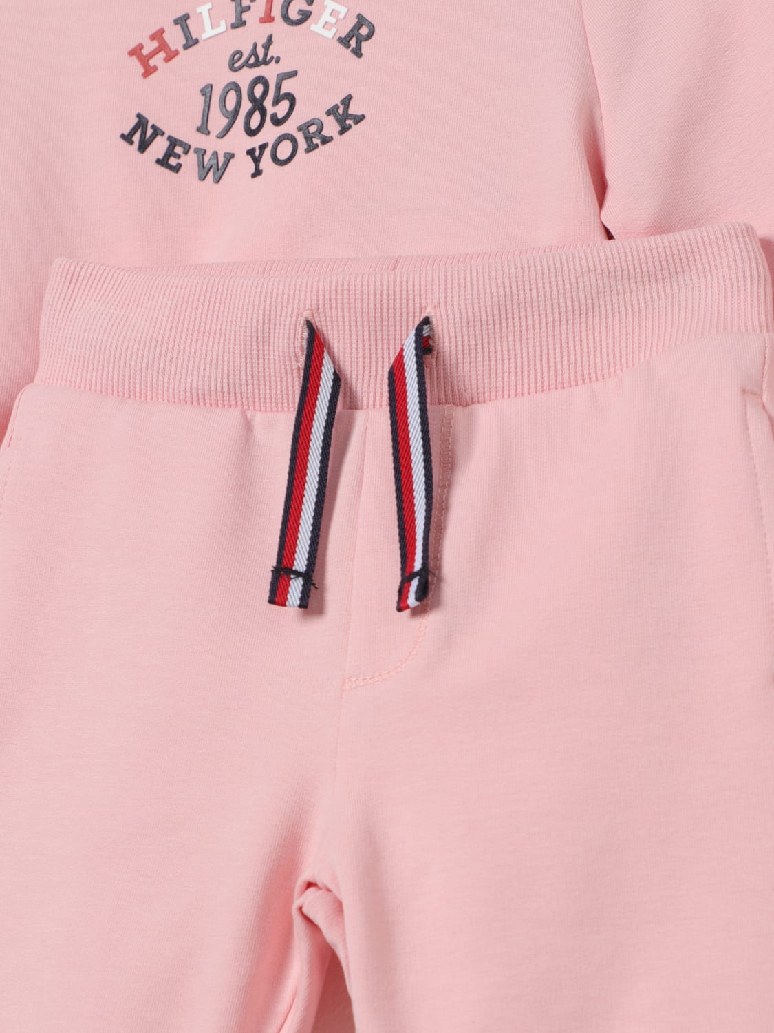 TOMMY HILFIGER JUMPSUIT: Tommy Hilfiger sweatshirt + joggers set, Pink - Img 3