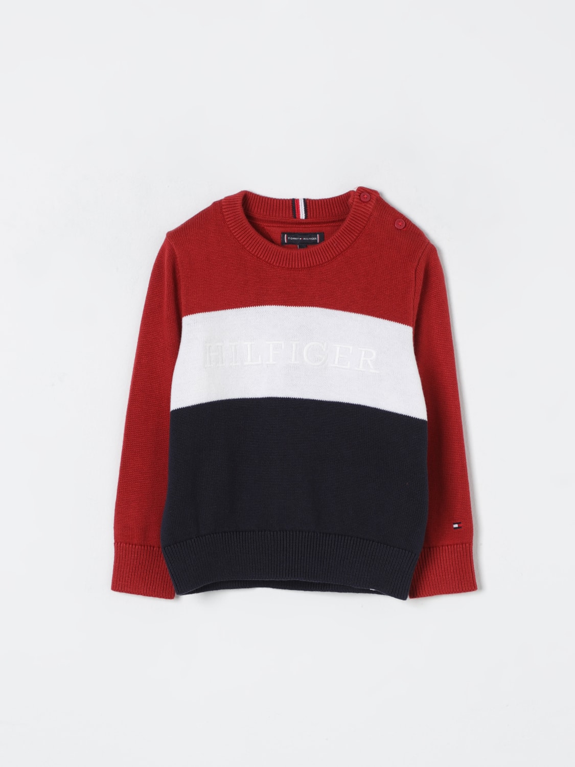 TOMMY HILFIGER SWEATER: Sweater kids Tommy Hilfiger, Blue - Img 1