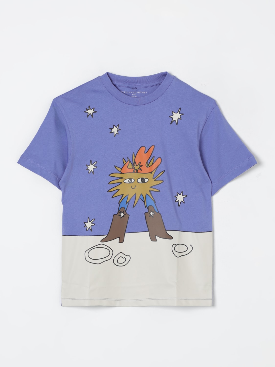 STELLA MCCARTNEY KIDS ФУТБОЛКА: Футболка Детское Stella McCartney Kids, Синий - Img 1