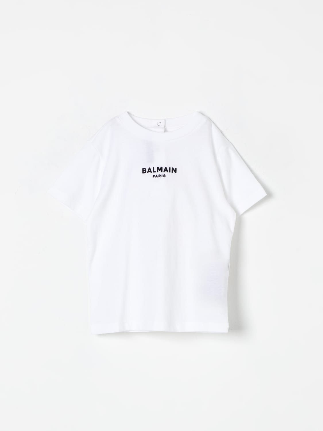 BALMAIN T-SHIRT: T-shirt con logo Balmain, Bianco - Img 1