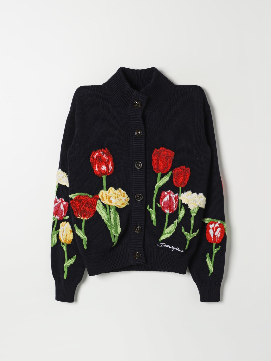 DOLCE & GABBANA SWEATER: Sweater kids Dolce & Gabbana, Blue - Img 1