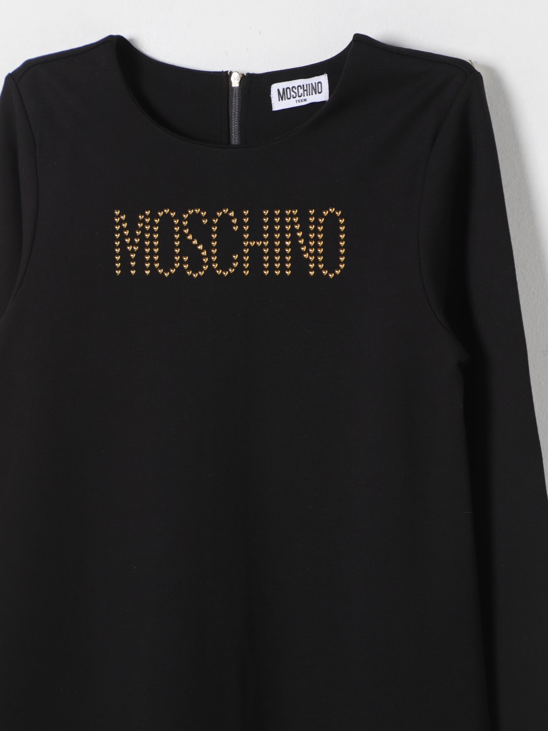 MOSCHINO ABITO: Abito Moschino in misto viscosa , Nero - Img 3